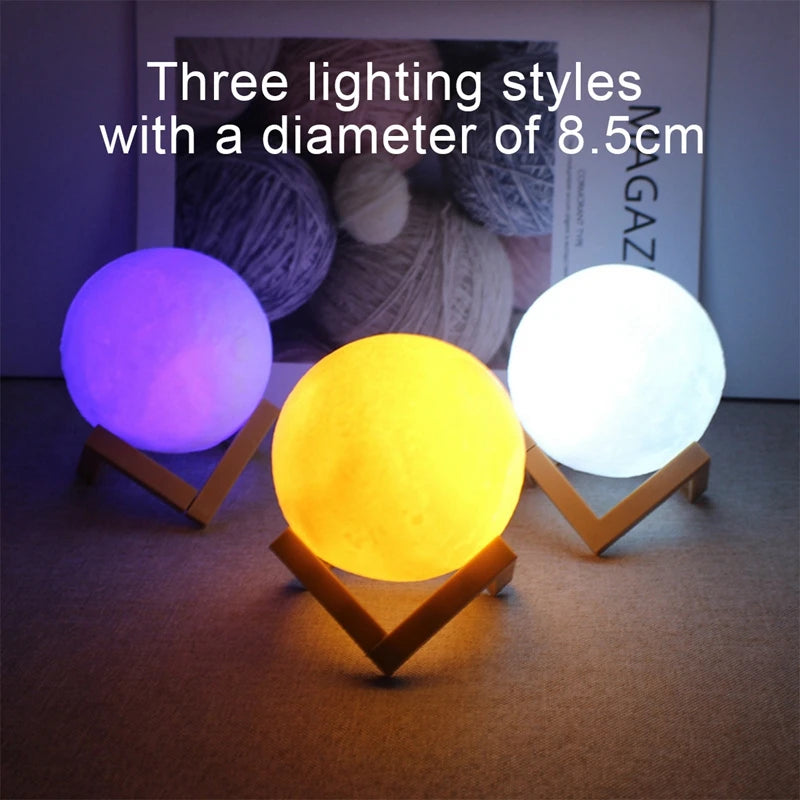 Moon LED Night Light Kids Bedroom Decor
