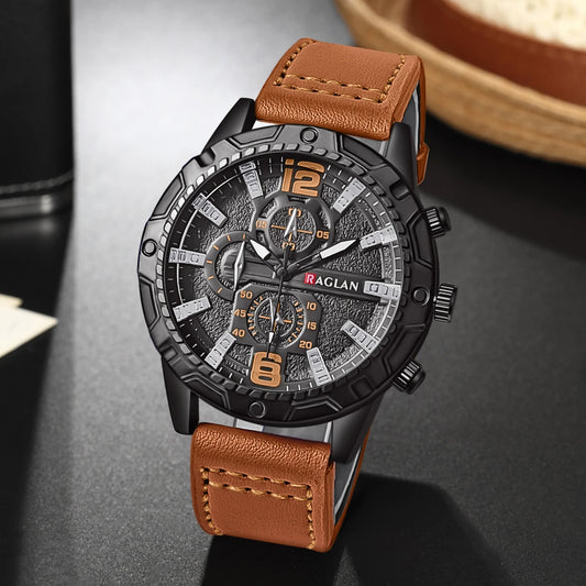 Men's Leather Strap Fashion Watch