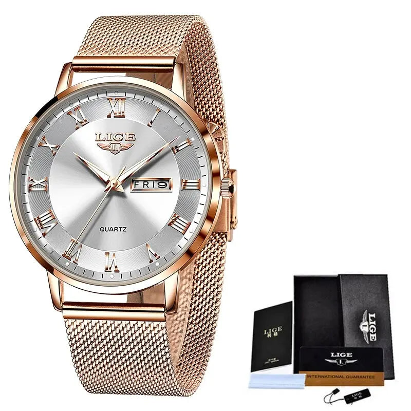 LIGE Steel Women Watch
