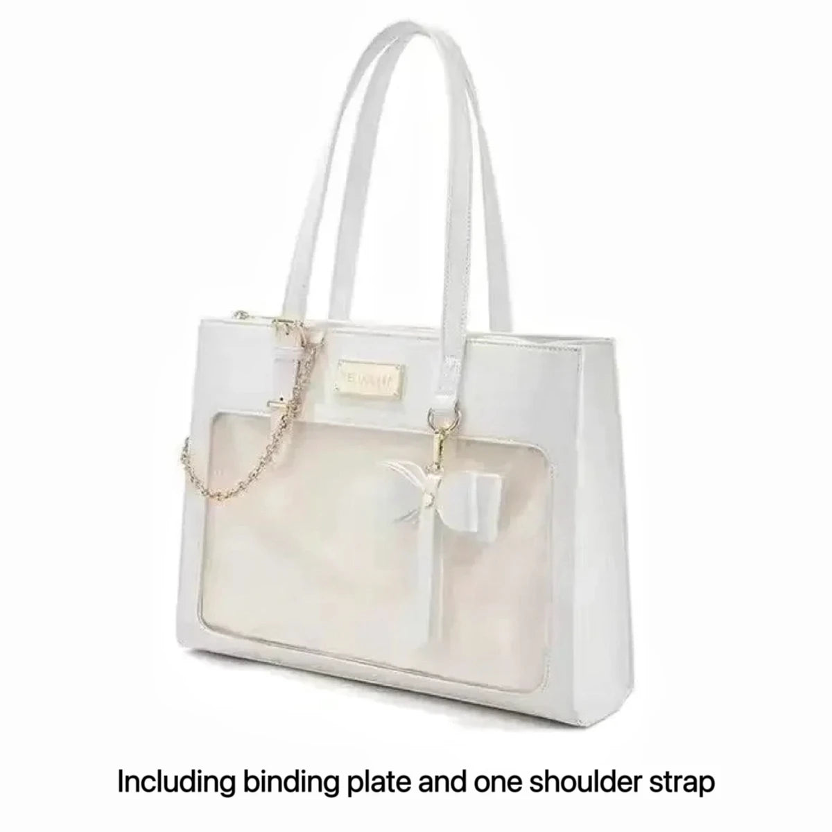 Transparent Bow Tote Bag
