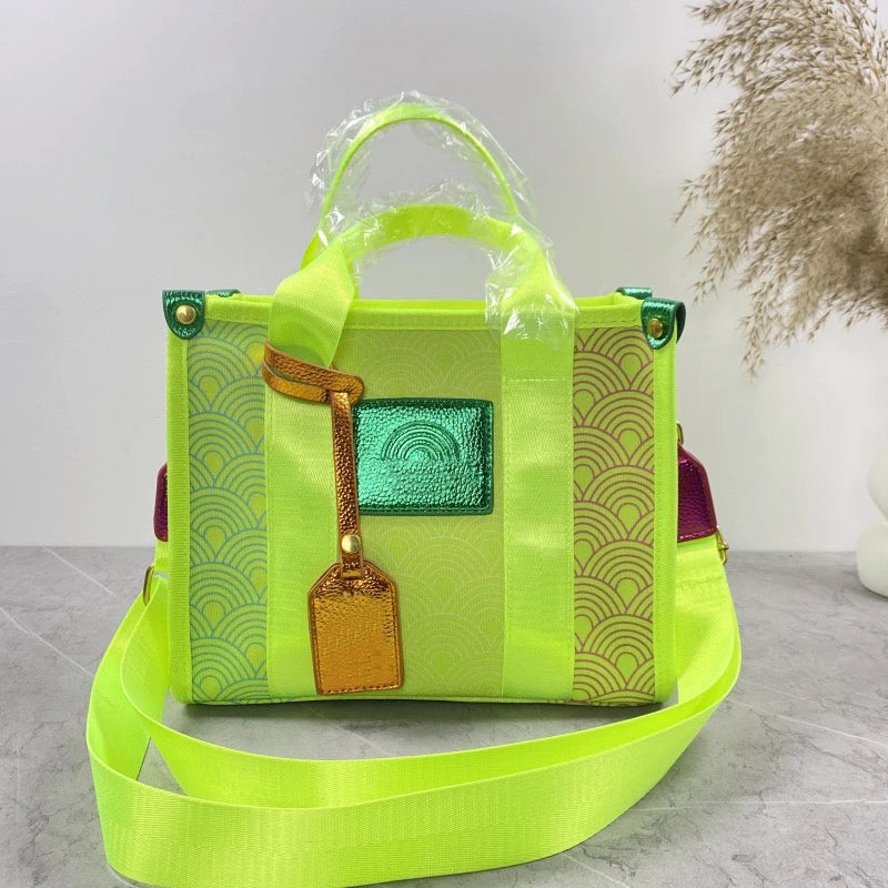 Gradient Stitching Tote Bag