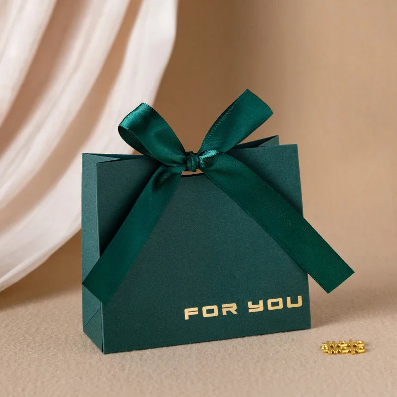 Thank You Gift Box Bow Ribbon Party 10 Pcs