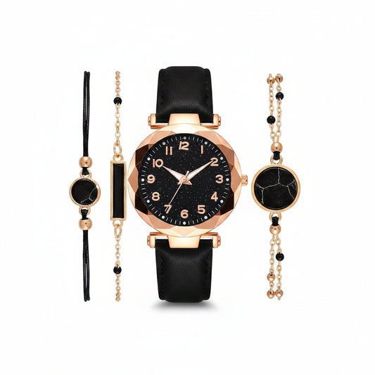 Women's Analog Watch Set (5pcs)