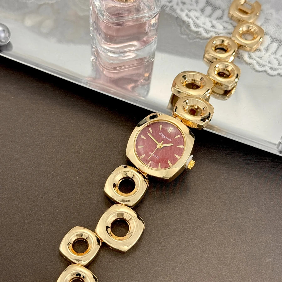 Square Chain Link Quartz Watch