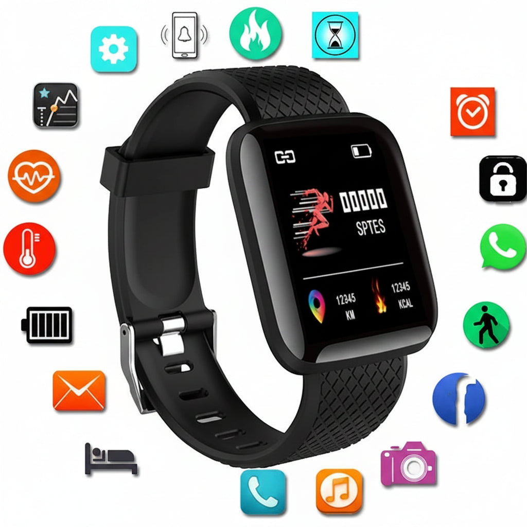 Smart Watch with Fitness Monitor for Android & iOS