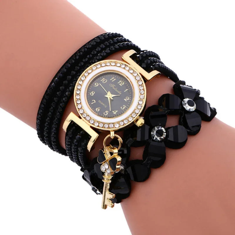 Leather Bracelet Women Watch