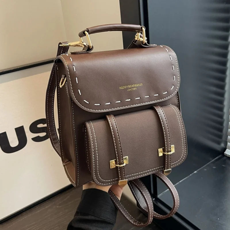 Leather Tassel Backpack