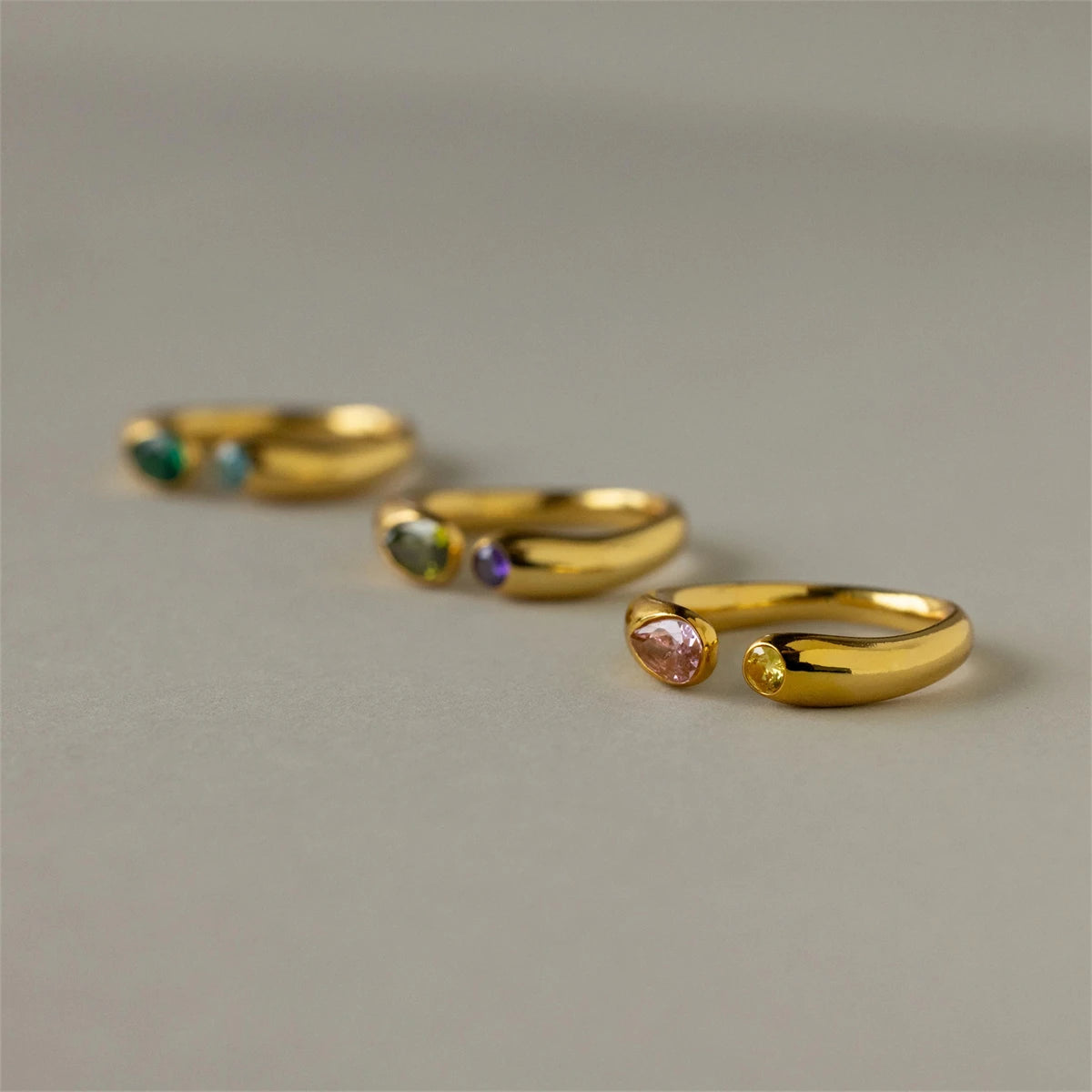 December Birthstone Steel Ring