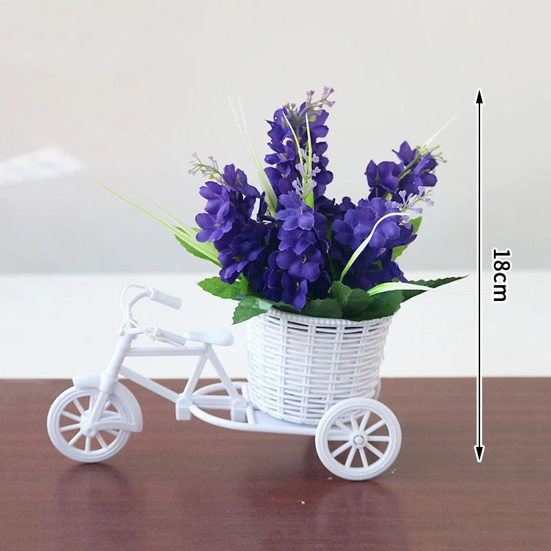 Tricycle Flower Basket Home Garden Decor