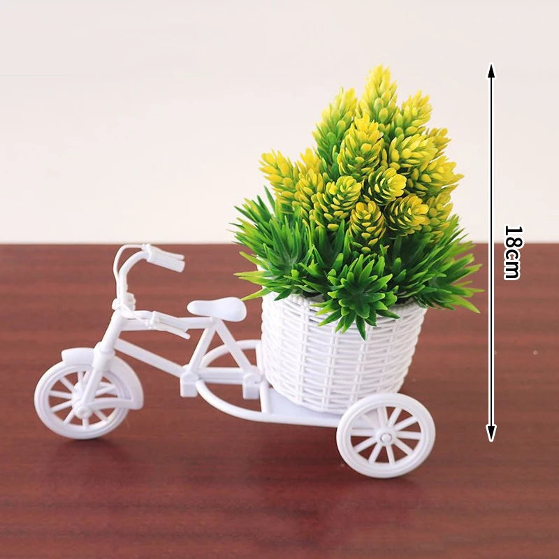 Tricycle Flower Basket Home Garden Decor