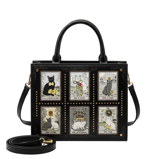 Cat Pattern Crossbody Tote