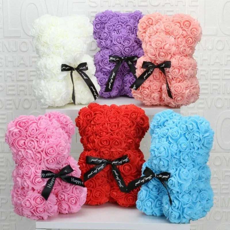 Rose Bear Eternal Flower Gift