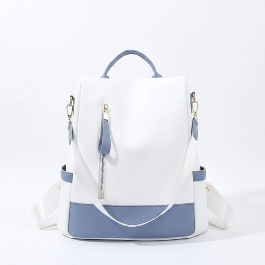 Leather Backpack Anti Theft