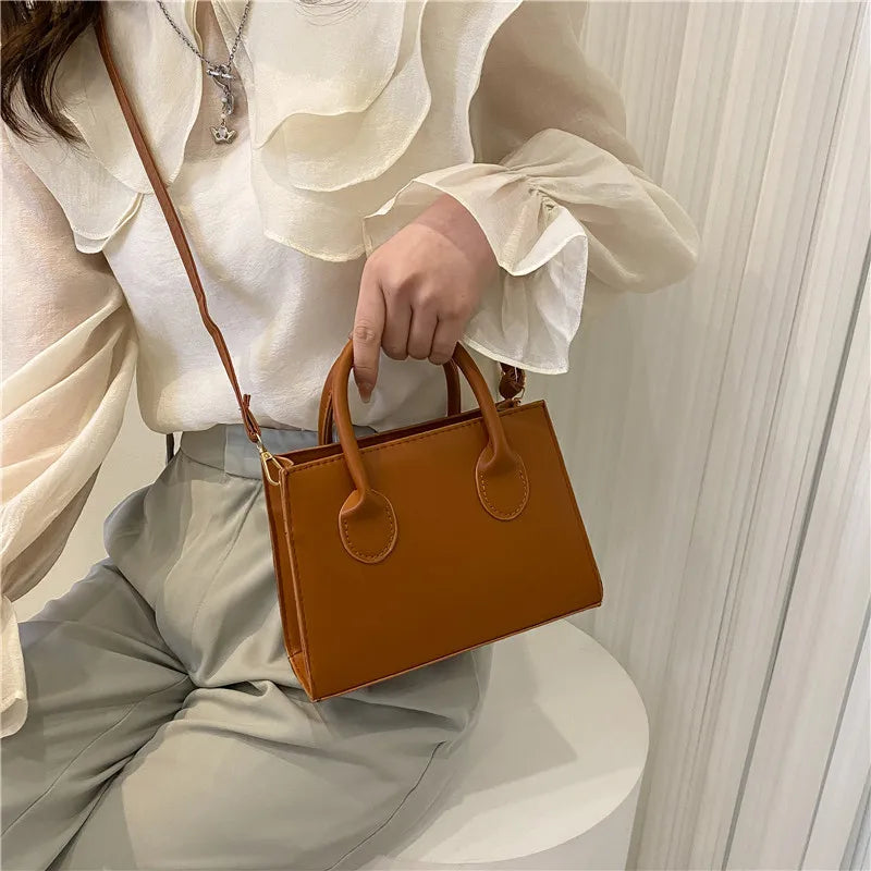 Retro Dual Handle Crossbody Bag