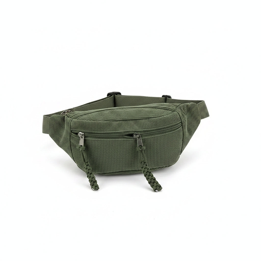 Corduroy Waist & Crossbody Bag