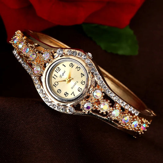 Women's Colored Diamond Bracelet Watch