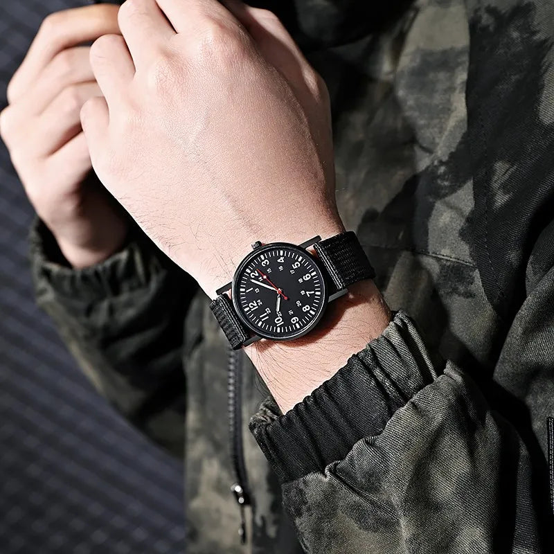 Men's Nylon Military Quartz Watch