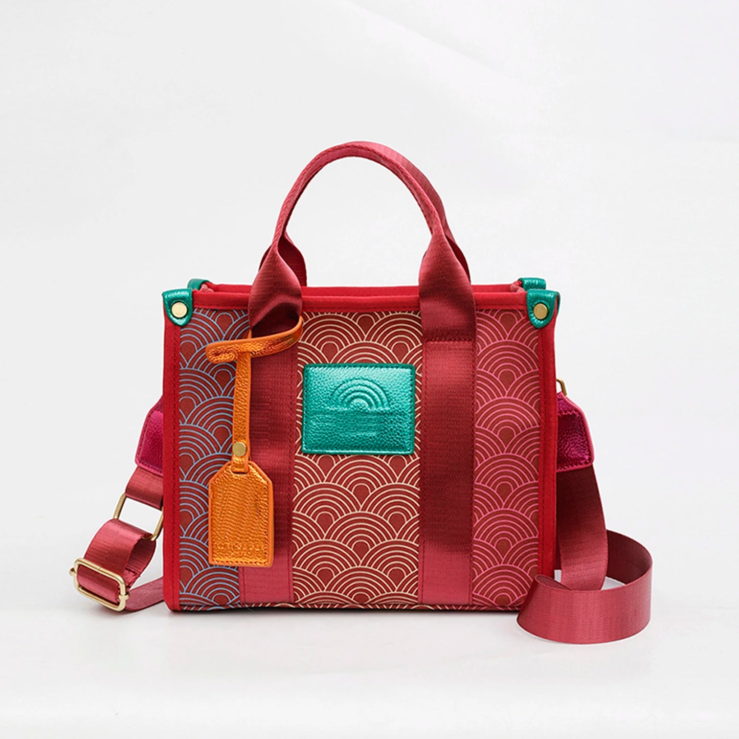 Gradient Stitching Tote Bag