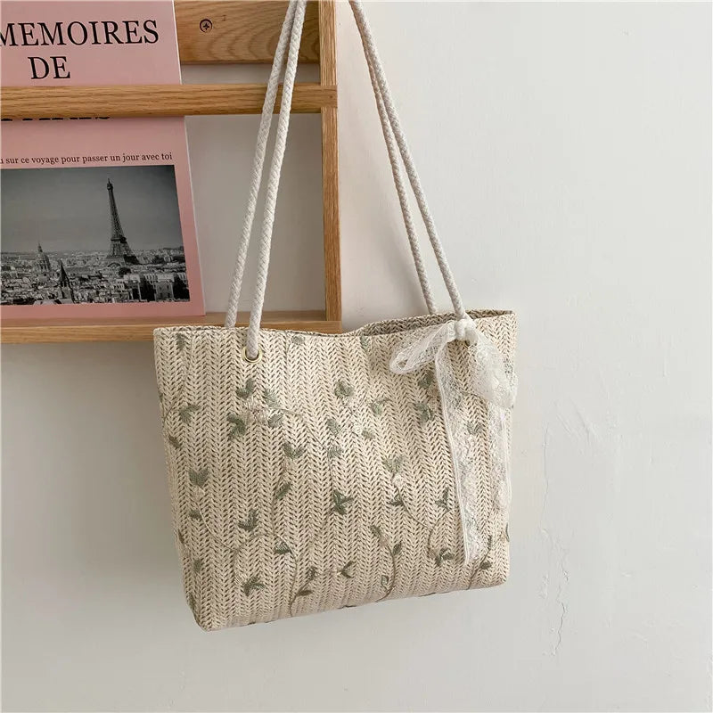 Woven Bucket Luxury Handbag