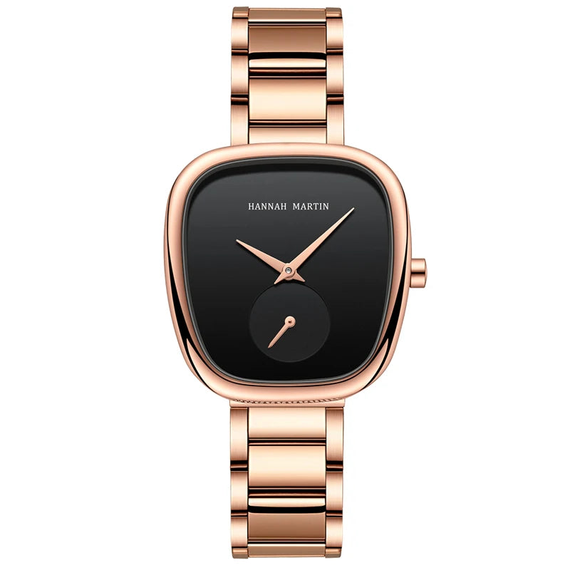 Women's Oval Rose Gold Minimalist Watch