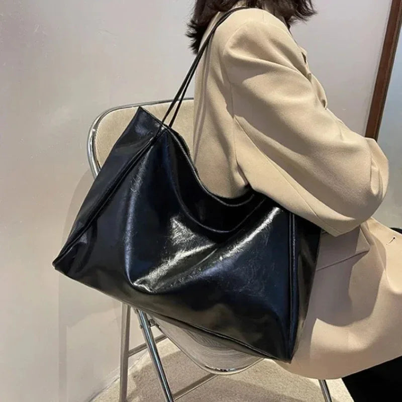 Soft PU Bucket Shoulder Bag