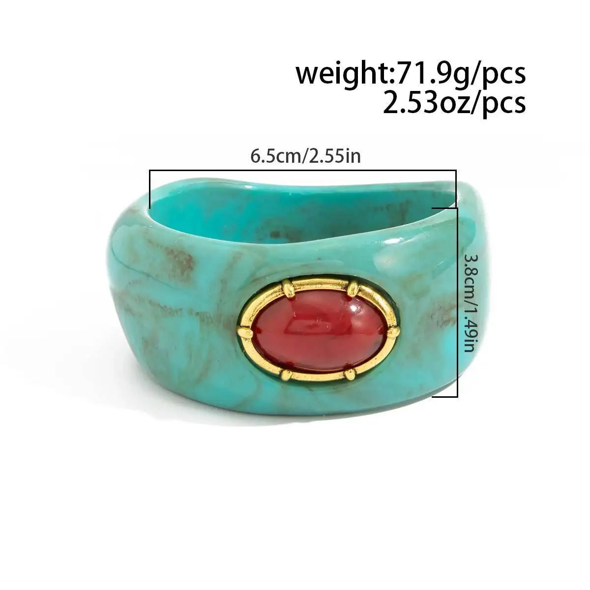 Chunky Resin Cuff Bracelet