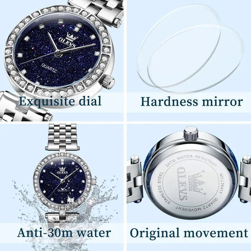 OLEVS Starry Dial Quartz Watch