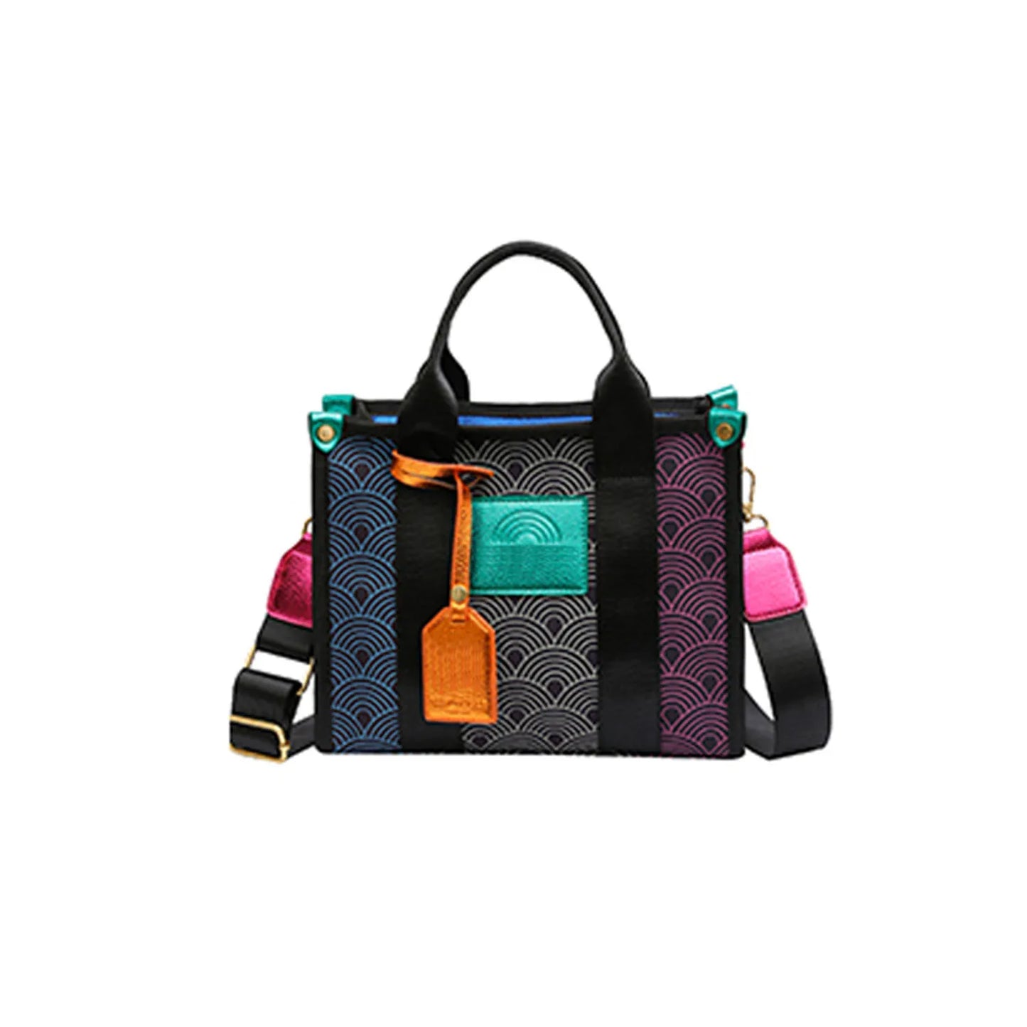 Gradient Stitching Tote Bag