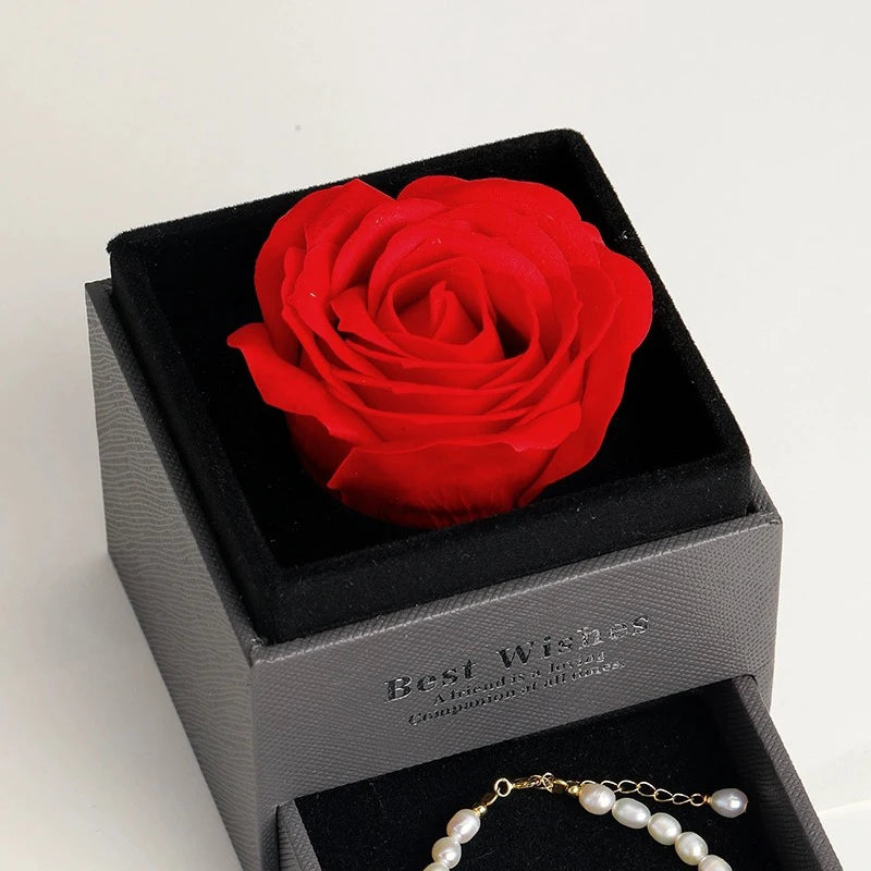 I Love You Projection Necklace Rose Gift Box