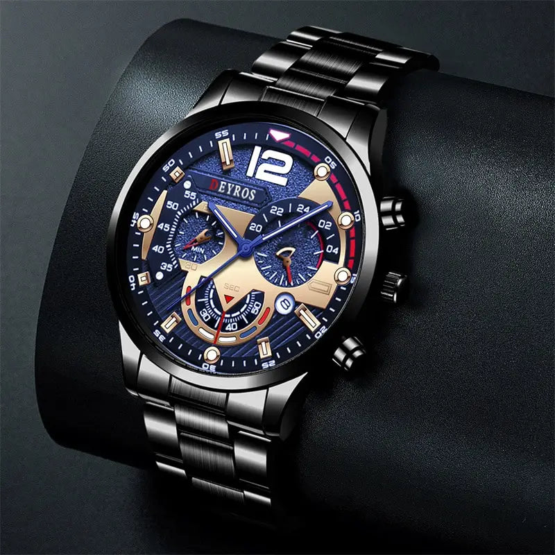 Men's Luxury Stainless Steel Quartz Watch