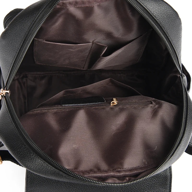 Luxury Leather Women Backpack