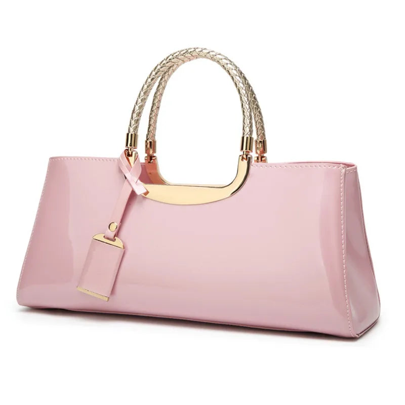 Patent Leather Evening Clutch