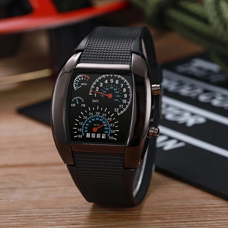 LED Aviation Men Watch