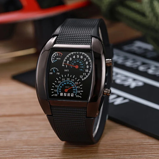 LED Aviation Men Watch