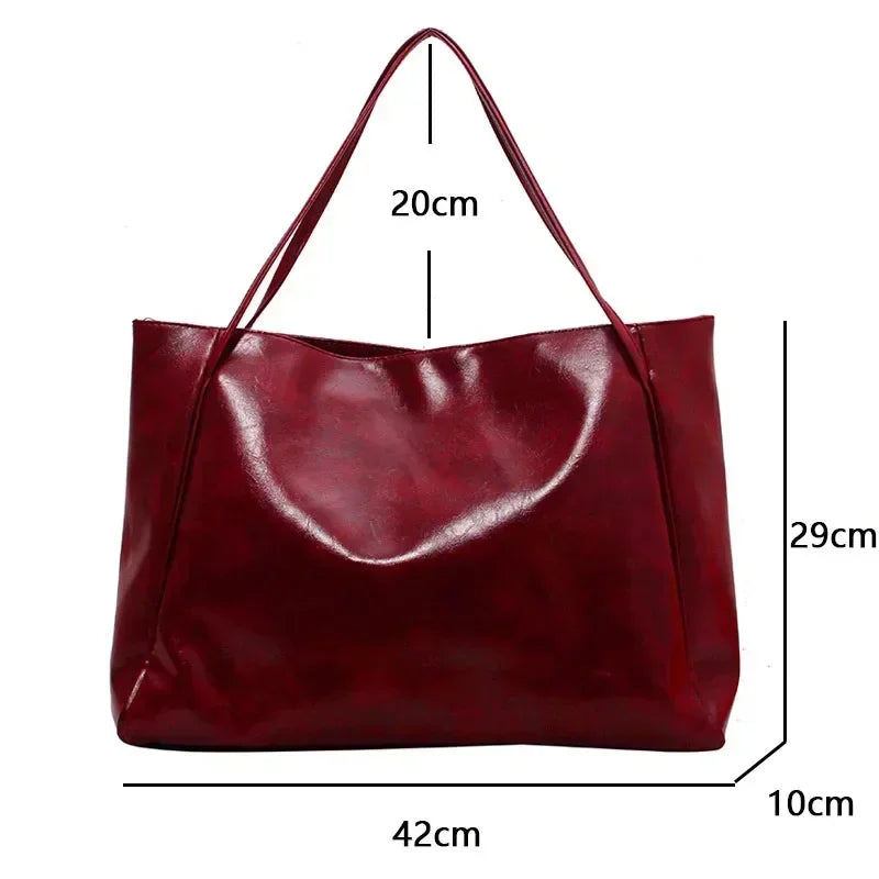 Soft PU Bucket Shoulder Bag