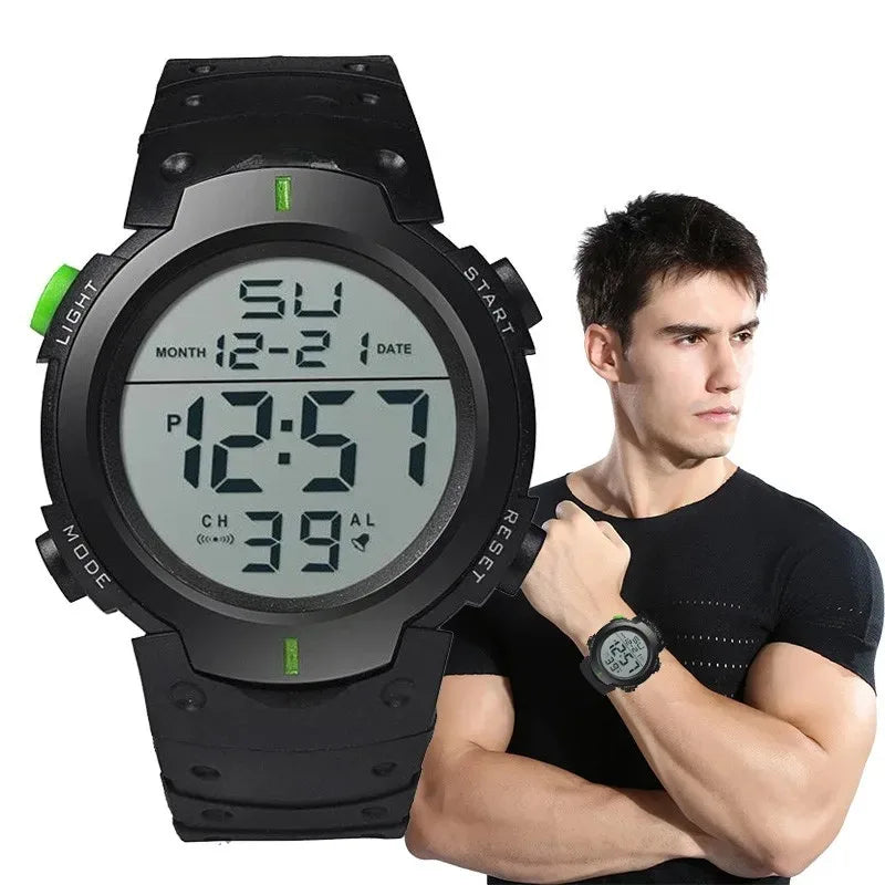 Men's LED Digital Rubber Sports Watch