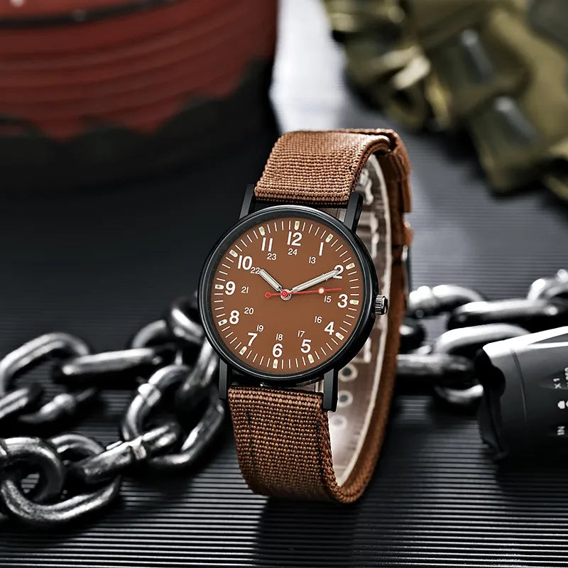 Men's Nylon Military Quartz Watch
