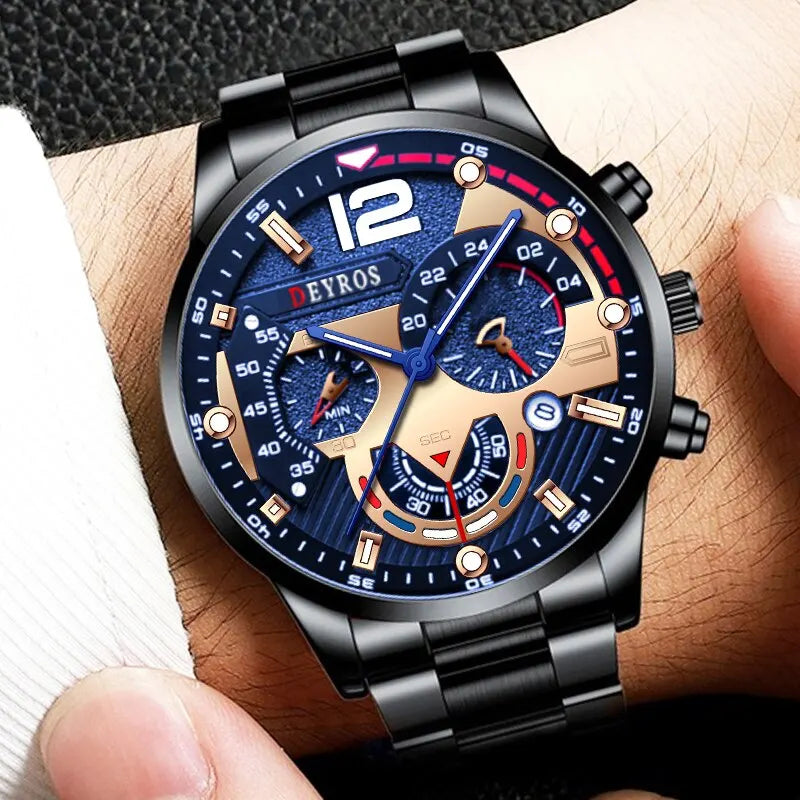 Men's Luxury Stainless Steel Quartz Watch