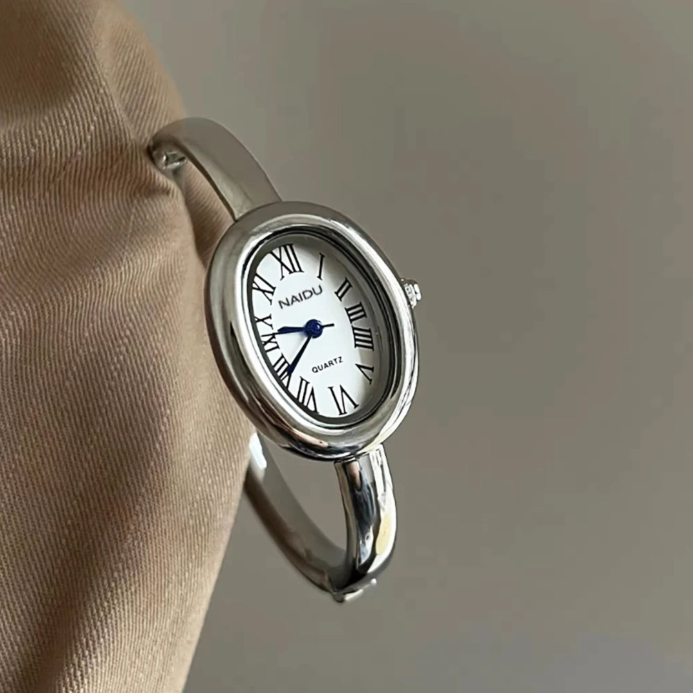Oval Vintage Analog Watch
