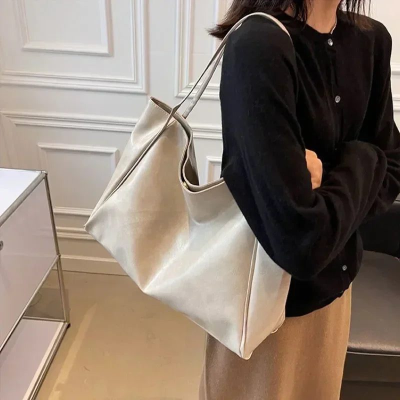 Soft PU Bucket Shoulder Bag