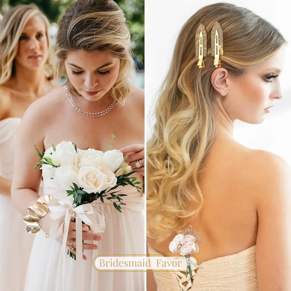 Bridesmaid Gift Set Hair Ties Clips Cards