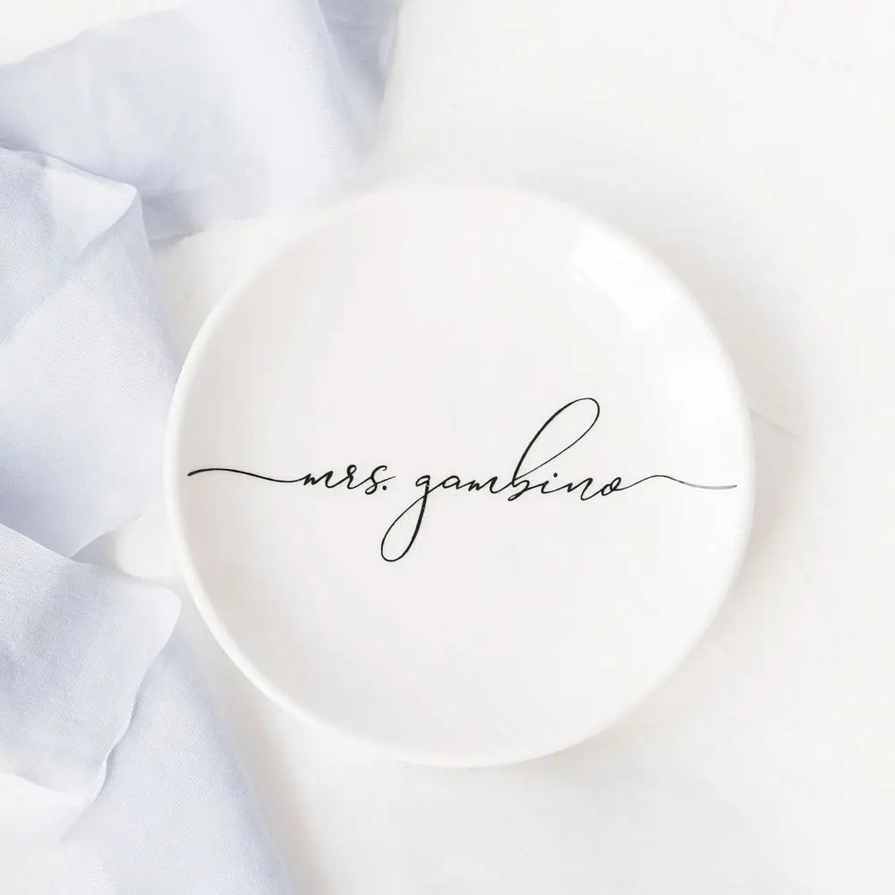 Ceramic Ring Jewelry Tray Wedding Gift