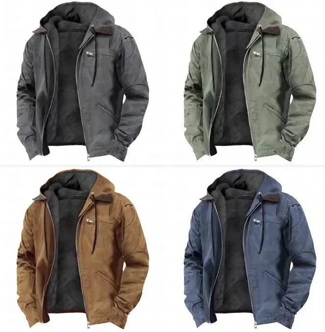 Fleece Hooded Men Jacket