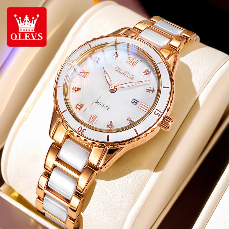 OLEVS Ceramic Women Watch