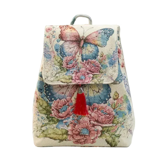 Canvas Backpack Ethnic Style