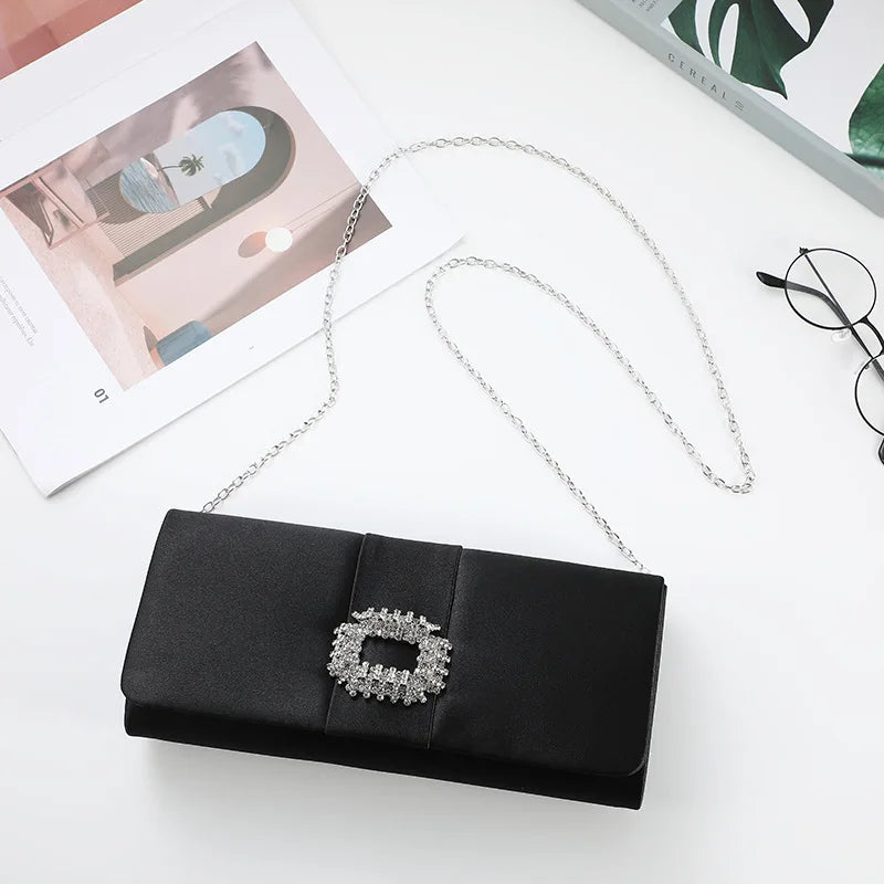 Velvet Diamond Evening Clutch Bag