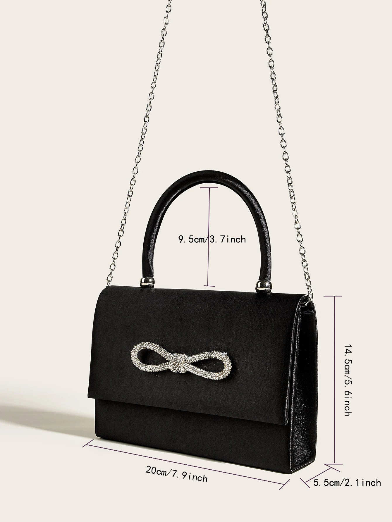 Bowknot Diamond Evening Clutch