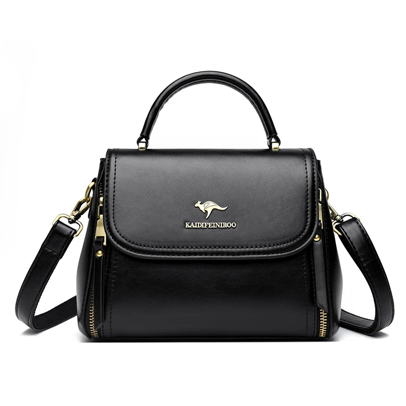 Vintage Leather Crossbody Bag