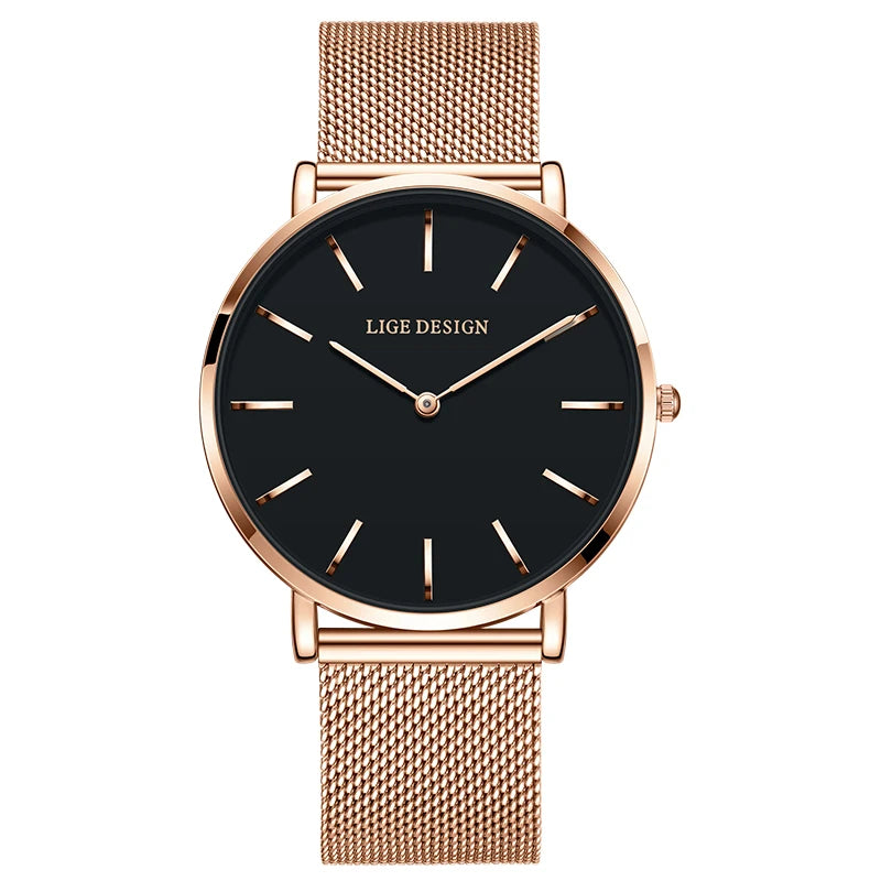 LIGE Classic Steel Ladies Watch