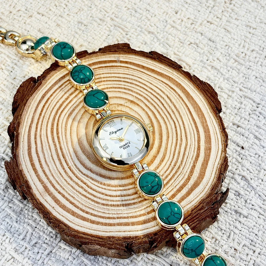 Women's Vintage Stone-Embellished Watch
